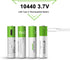 4 Pack Rechargeable 10440 Batteries, Lithium Ion 3.7 Volts, 750mWh with 4 in 1 USB Type C Charger