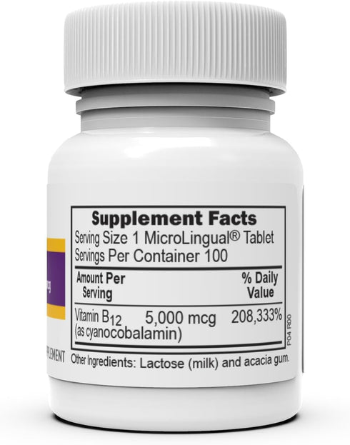 Superior Source No Shot Vitamin B12 Methylcobalamin (1000 mcg), Folic Acid, Quick Dissolve MicroLingual Tablets, 60 Count, Active Form of B12, Increase Energy, Healthy Heart, Boost Metabolism, Non-GMO