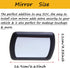 WenMei 2 Pack Black Deluxe Sun Visor Mirror, Auto Supplies Car Makeup Mirror 16.9x11cm/6.65"x4.33"