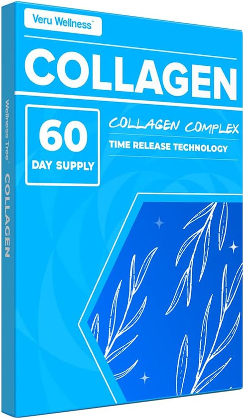 Veru Wellness Collagen Booster Patch, 60 Day Supply, Support for Skin, Joint, Hair and Nails