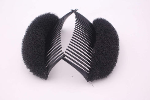 Pack of 2 Hair Styling Clip Stick Bun Maker Braid Tool - Charming Bump It Up Volume Inserts Do Beehive Hair Styler