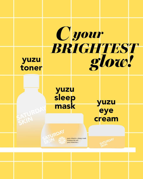 Saturday Skin Yuzu Vitamin C Bright Toner - Hydrate, Tone, and Brighten Dull Skin with Niacinamide, Korean Skincare