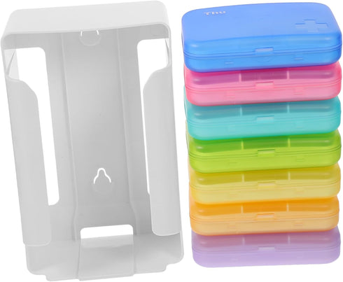 FOMIYES Weekly Pill Organizer Travel Pill Box Compartments Cute Organizer for Daily