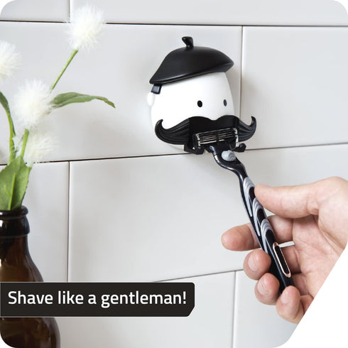 PELEG Design Mr. Razor – Suction Razor Holder for Shower Bathroom, Unique Gifts