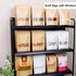 50 pcs Kraft Bags with Window Stand Up Ziplock Seal Paper Bag, Resealable Large Food Storage Pouch 1oz 3.5×5.5in