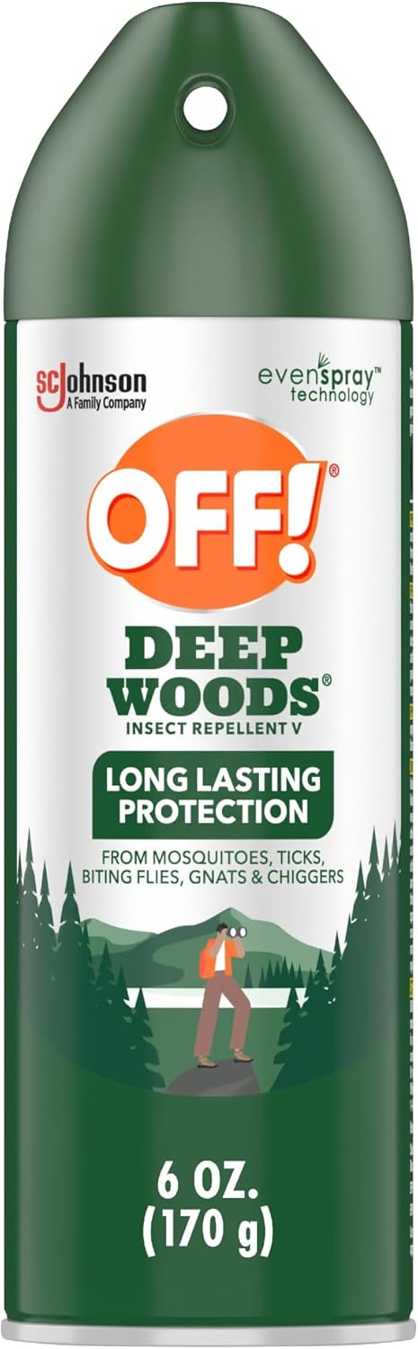 OFF! Deep Woods Insect Repellent Aerosol, 6 oz Bug Spray with Long Lasting Protection from Mosquitoes
