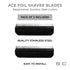 StyleCraft Replacement Ace Shaver Stainless Steel Cutter Blades for Cordless Ace Foil Shaver