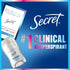 Secret Clinical Strength Antiperspirant Deodorant for Women, 72hr Protection, 2.6 oz, Clear Gel