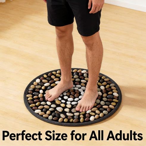 Lizipai (22 inches 22 inches) Massage pad, Finger Pressure Board Ultra Slow Running Pebble Massage Foot pad Reflex