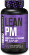 Jacked Factory Lean PM Night Time Fat Burner & Sleep Aid Supplement for Men and Women - 120 Stimulant-Free Veggie Pills