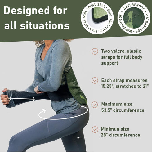 Large Ice Packs for Injuries, Reusable Wrap with Velcro Straps, Soft Gel Hot and Cold Packs for Pain Relief