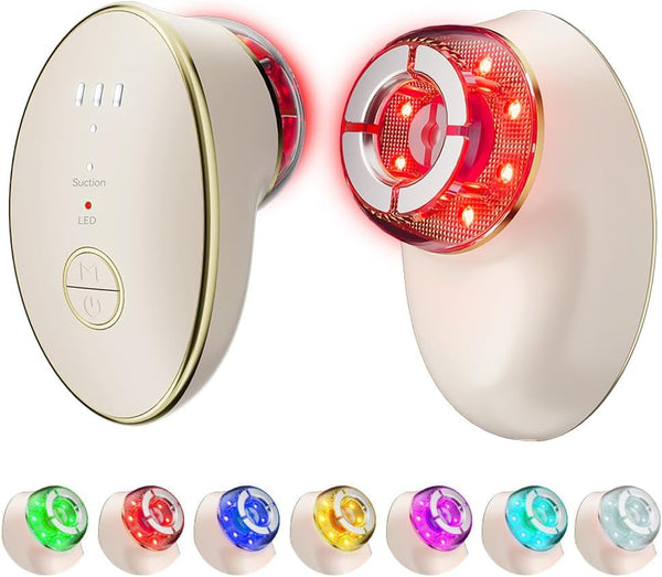 Ihelol 7 Color Neck Face Massager, Facial Massager with Suction Function, Face Sculpting