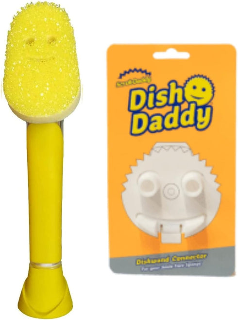 Scrub Daddy Dish Daddy Dish Wand & Connector Head, Soap Dispensing Dish
