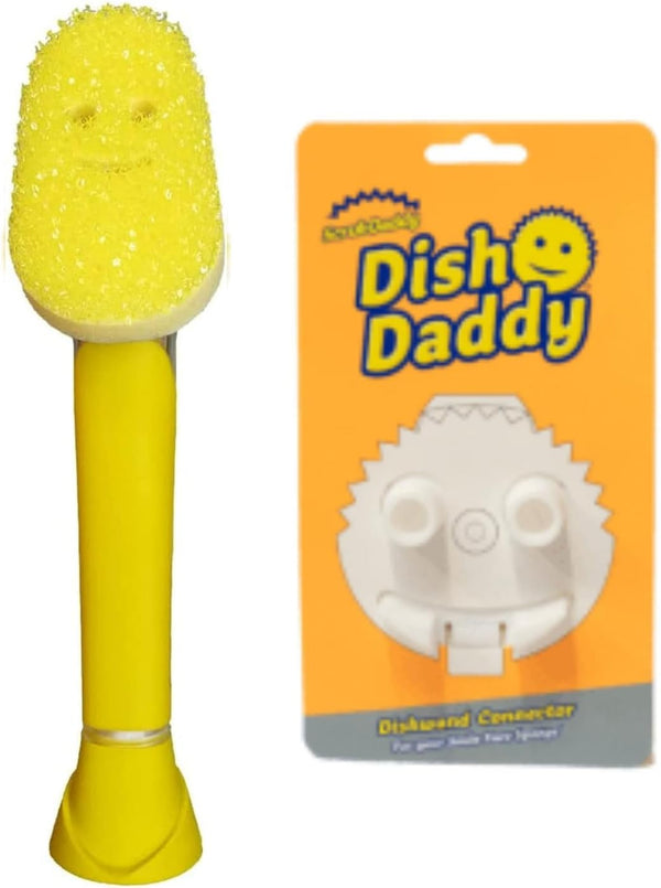 Scrub Daddy Dish Daddy Dish Wand & Connector Head, Soap Dispensing Dish