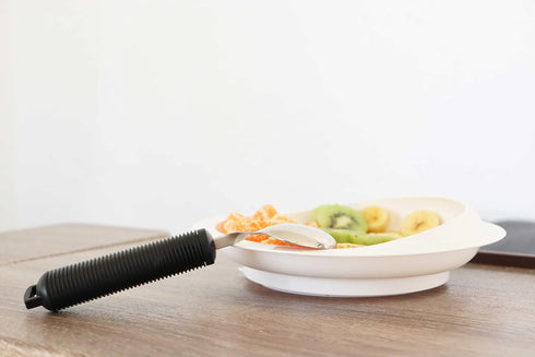 KMINA Bilateral Adaptive Spoons for Disabled Adults - Adjustable Angle, Bendable Medical Spoons