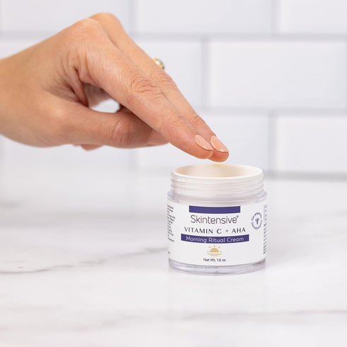 SKINTENSIVE Vitamin C + Alpha Hydroxy Acid Face Cream with Sea Buckthorn Extract, 1.6 oz Morning Ritual
