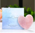 ZHDECOR Healing Crystal Rose Quartz Heart Love Massage Tool Natural Gemstone Gua Sha Board Facial Scraping Massager