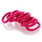 My Lello Large Thick Premium Elastic Ponytail Holder, Seamless Hair Bands, Fuchsia Pink, 100pcs