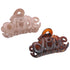 Parcelona French Love Small 2" Blush Pink and Tortoise Shell Set of 2 Claw Clips for Women
