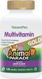 Natures Plus Animal Parade Gold Children's Multivitamin, Grape Flavor, 120 Chewable Tablets, 60 Servings