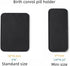 Packets 5cm 11cm Birth Control Pill Case Holder for Mini Pill x (Black)