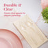Prestee 100 Bulk Clear Plastic Spoons - Heavy Duty Disposable Silverware, Heat-Resistant Spoon Cutlery Set
