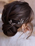 JAKAWIN Rhinestone Wedding Hair Pins Silver Bridal Crystal Jewelry Accessories for Women HP130 (Silver)