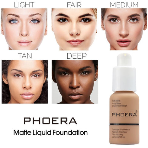 PHOERA Foundation 106 Warm Sun Makeup - 2 Pack Full Coverage Foundation for Women and Girls