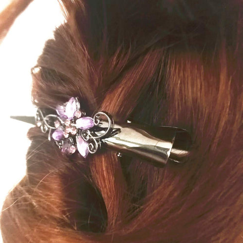 Set of 6 Metal Alligator Sectioning Clips, Non-Slip Hair Grips for Women and Girls