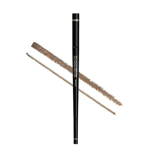 Wunderbrow Dual Precision Brow Liner, Eyebrow Pencil with Angled Tip and Ultra Fine Tip, Color Brunette