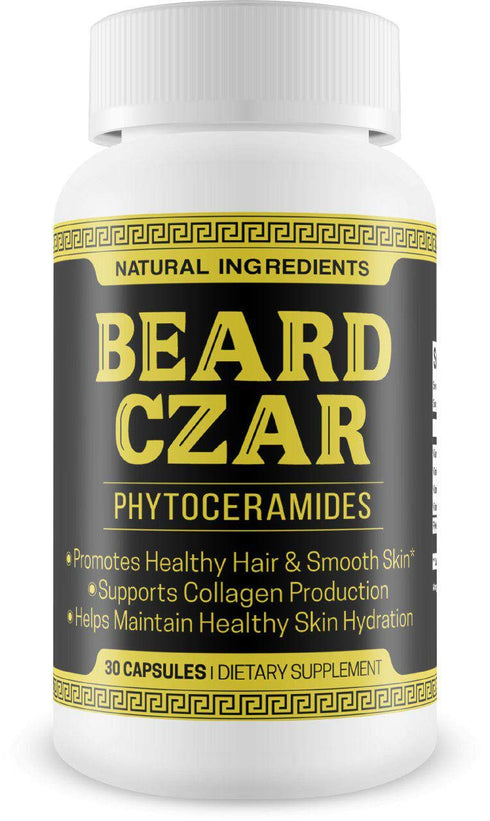 The Beard Czar Phytoceramides - 30 Capsules for Healthy Hair, Smooth Skin, Collagen Production, and Skin Hydration