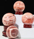 LLCUJVVR Decor,40~45mm Quartz Crystal Ball,Red Meat Stone Ball for Decoration,Crystal Ball Home Furnishings, Crystal