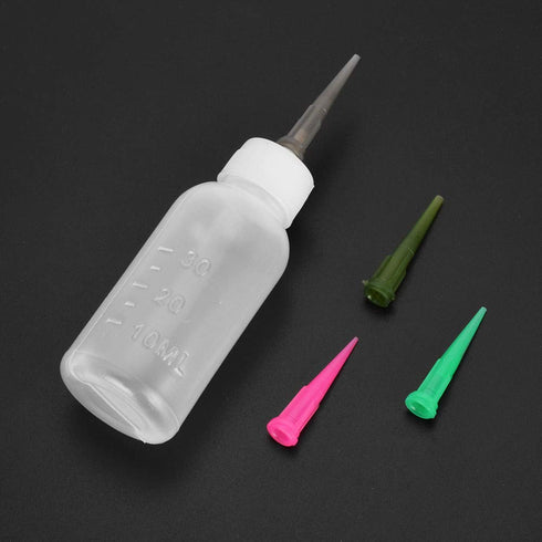 Xmasir Jagua Henna Applicator Bottles Kit for Tattoo Body Paint, Multi-Purpose Precision Set, 4 Pcs