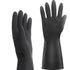 Thick Rubber Cleaning Gloves - 2 Pairs Heavy-Duty Black Non-Slip Kitchen Gloves for Dishwashing, Reusable Waterproof