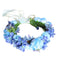 Vivivalue Women Floral Crown Rose Flower Headband, Hair Wreath Floral Headpiece Halo for Wedding Party