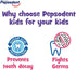 Metrey Herbotech 45G, Pack 4 Pepsudent Kids Toothpaste, Strawberry Flavor, Cavity & Enamel Protection