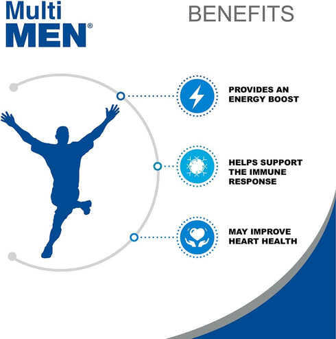 Multi Men 100 Tablets - Dietary Supplement with Vitamins, Minerals, Herbs, Amino Acids