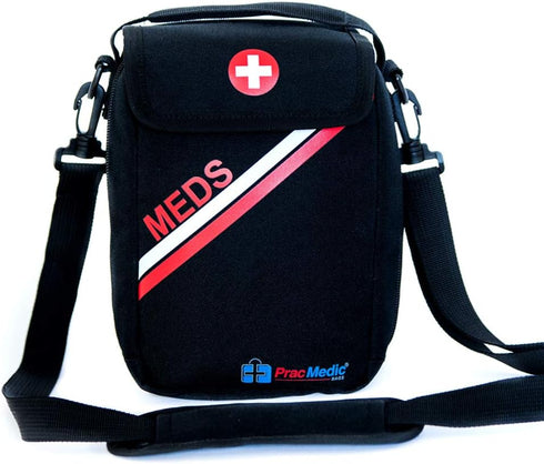 PracMedic Bags Travel Medicine Bag- First Aid Bags Empty or Epipen Carry Case for Insulin Pens, Pill Bottles, Diabetic