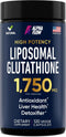 Liposomal Glutathione Supplement 1750MG, Pure Glutathione with Vitamin C for Liver Detox and Immune Support