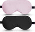 BeeVines Sleep Mask, 2 Pack 100% Real Natural Pure Silk Eye Masks with Adjustable Strap for Sleeping, Mulberry Silk Eye