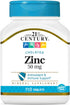 21st Century Zinc 50 Mg (Chelated) Tablets - 110 Count for Daily Nutritional Support.