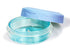 Leak Proof Dental Retainer Case for Travel, Denture Cleaning Case with Mirror, Blue