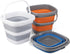 Tiawudi 3 Pack Collapsible Bucket, 1.32 Gallon (5L) Small Plastic Water Bucket for Cleaning, Fishing