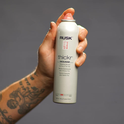 RUSK Designer Collection Thicker Thickening Mousse, 8.8 Oz, for Fine or Thin Hair