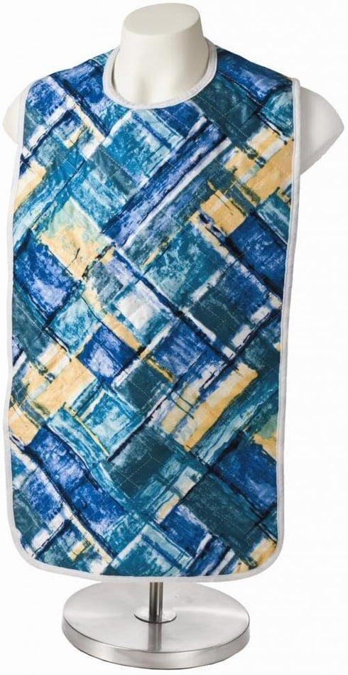 Western Textile 5 Pack, Adult Bib or Clothing Protector Reusable Washable 18x34 Picasso