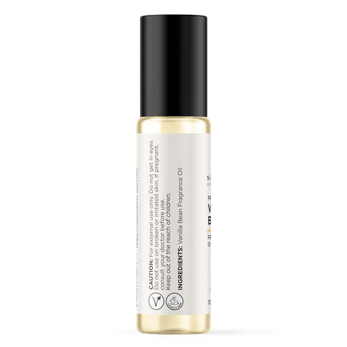NaturoBliss Vanilla Perfume Oil Roll-On, 10 ml 1 Unit, Vanilla Bean Fragrance, 0.33 Fl Oz