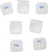 Set 2 (7-Day) of Metal-Plated Weekly Pill Box Case & Portable Medicine Organizer (Large Antique Brass Victorian)