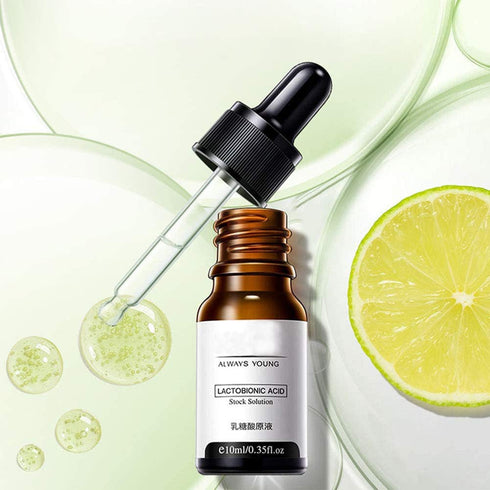 Lactobionic Acid Essence, Face Shrink Pores Serum Oil, Anti-Aging Wrinkle Skin Facial Serum, Remove Blackheads, Acne (3
