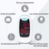 CONTEC LED CMS50M Pulse Oximeter, SpO2 and PR Value Waveform Blood Oxygen Monitor with Neck/Wrist Cord