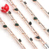 Rose Eye Makeup Brush Set - 5pcs Wand Brushes with Soft Synthetic Fiber for Eyebrow, Eyeshadow, Foundation, Rose Gold
